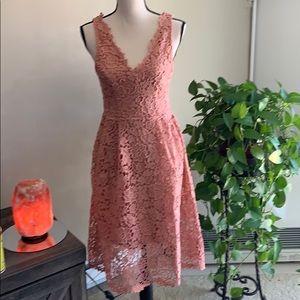 ASTR the Label Lace Dress blush size s